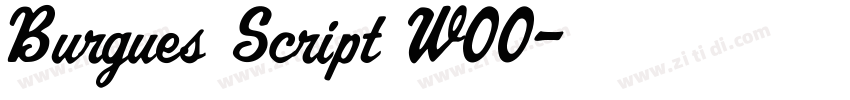 Burgues Script W00字体转换 Burgues Script W00字体转换